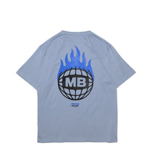 Load image into Gallery viewer, BSxMB Collab Logo T-Shirt &lt;br&gt;&lt;i&gt;Light Blue&lt;/i&gt;