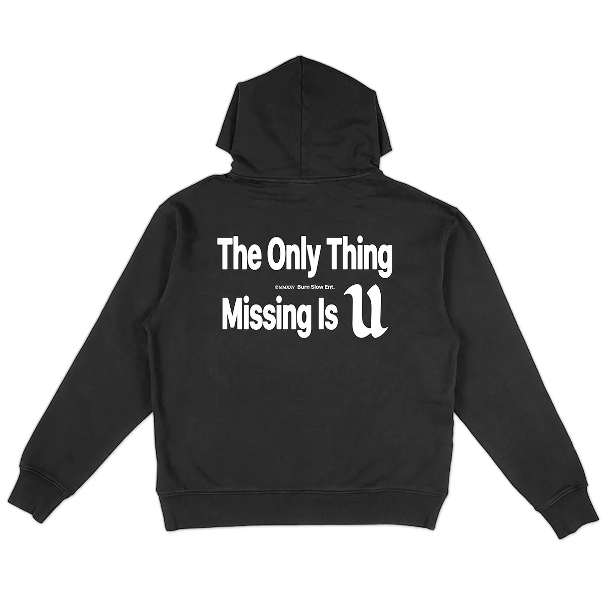 Missing U HoodyBlack – BURN SLOW ENT.
