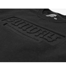 Load image into Gallery viewer, Burnday Embossed Crewneck &lt;br&gt;&lt;i&gt;Black&lt;/i&gt;