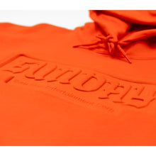 Load image into Gallery viewer, Burnday Embossed Hoody &lt;br&gt;&lt;i&gt;Orange&lt;/i&gt;