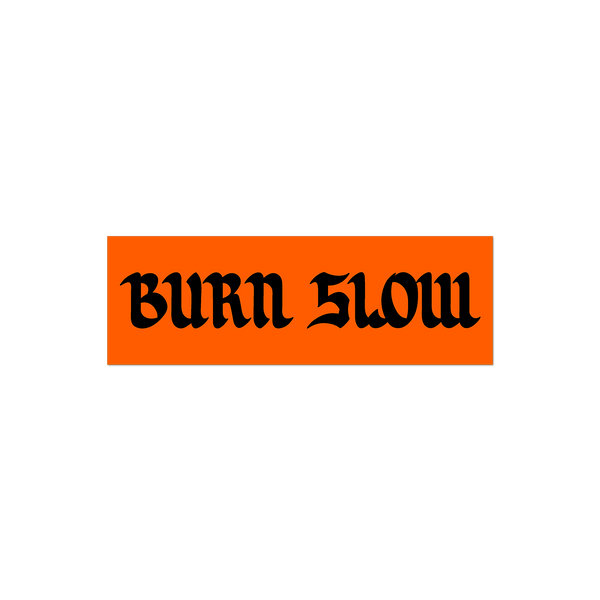 Burn Slow Logo <br><i>Bumper Sticker</i>