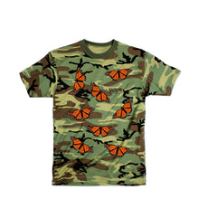 Load image into Gallery viewer, Migration Logo S/S&lt;br&gt;&lt;i&gt;Woodland Camo&lt;/i&gt;