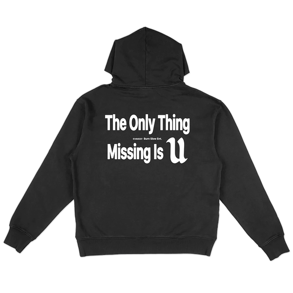 Missing U Hoody<br><i>Black</i>