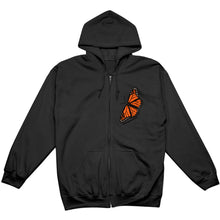 Load image into Gallery viewer, Solo Flight Zipper Hoody&lt;br&gt;&lt;i&gt;Black&lt;/i&gt;