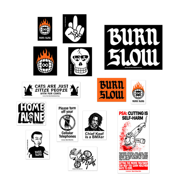 Burn Slow Sticker Pack