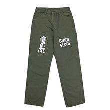 Load image into Gallery viewer, Ready Or Not Carpenter Pants &lt;br&gt;&lt;i&gt;Moss Green&lt;/i&gt;