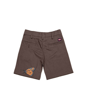 Butterfly Work Shorts <br><i>Brown</i>