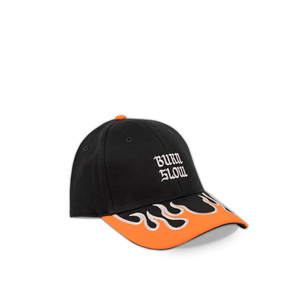 Brush Logo Hat <br><i>Black / Flames</i>