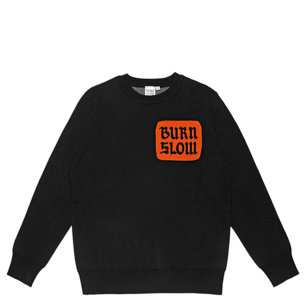Corp Logo Knit Sweater <br><i>Black</i>