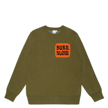 Load image into Gallery viewer, Corp Logo Knit Sweater &lt;br&gt;&lt;i&gt;Army Green&lt;/i&gt;