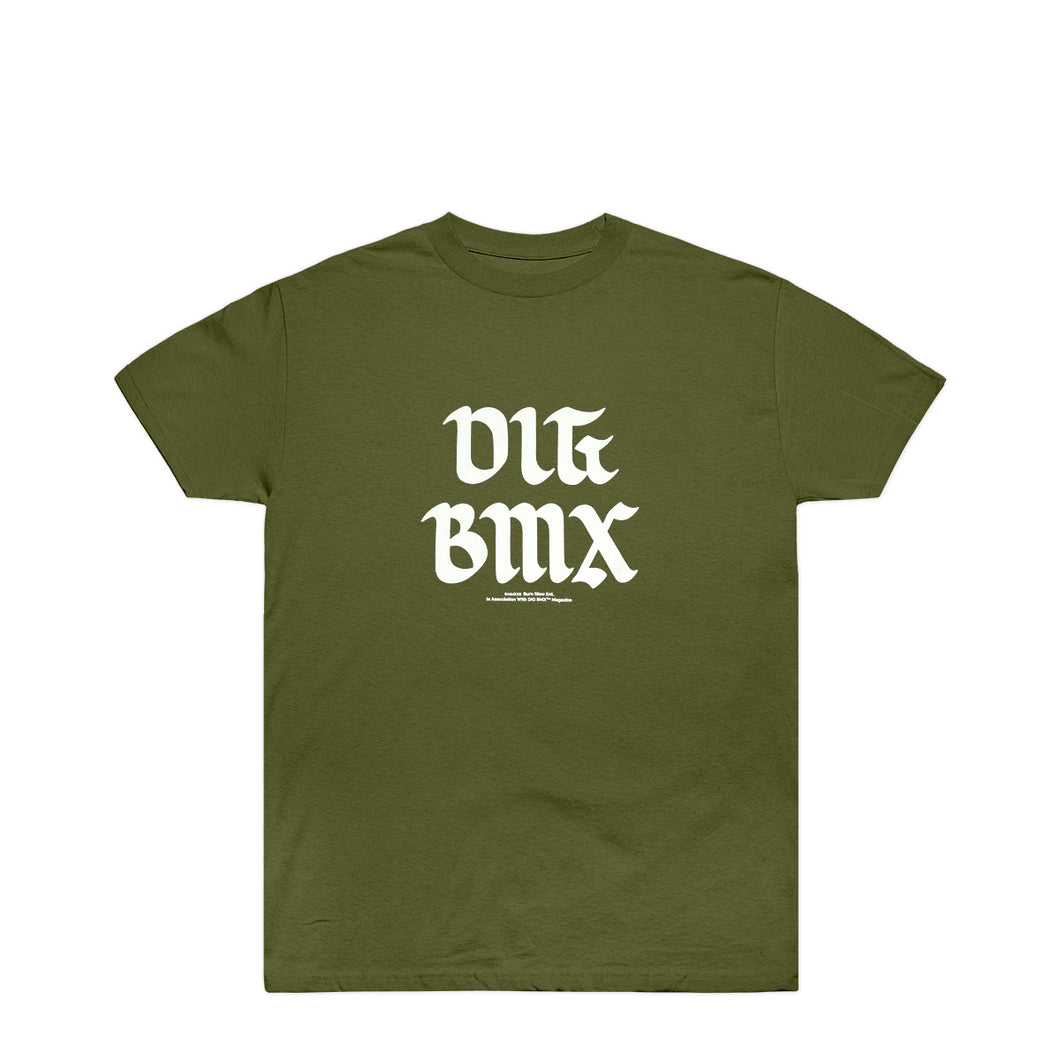Dig Slow T-shirt <br><i>Military Green</i>