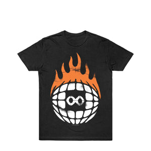 Globe Stencil T-shirt <br><i>Black</i>